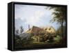 Knowle Cottage, Sidmouth, England-Isaac Fidlor-Framed Stretched Canvas