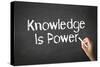 Knowledge Empowers You Chalk Illustration-kbuntu-Stretched Canvas