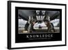 Knowledge: Inspirational Quote and Motivational Poster-null-Framed Photographic Print