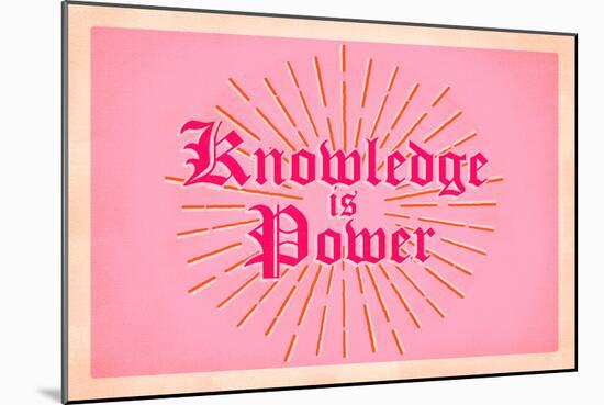 Knowledge is Power-null-Mounted Poster