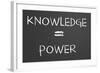 Knowledge Is Power-IJdema-Framed Premium Giclee Print