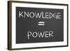 Knowledge Is Power-IJdema-Framed Premium Giclee Print