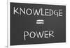 Knowledge Is Power-IJdema-Framed Art Print