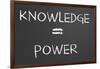 Knowledge Is Power-IJdema-Framed Art Print