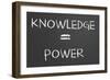 Knowledge Is Power-IJdema-Framed Art Print