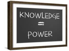 Knowledge Is Power-IJdema-Framed Art Print