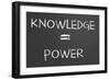 Knowledge Is Power-IJdema-Framed Art Print
