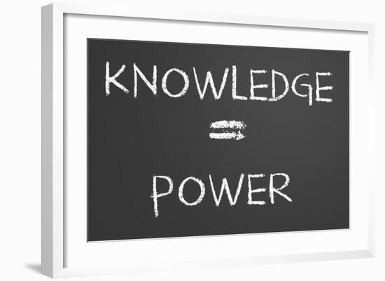 Knowledge Is Power-IJdema-Framed Art Print