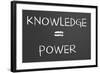 Knowledge Is Power-IJdema-Framed Art Print