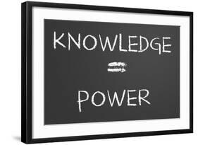 Knowledge Is Power-IJdema-Framed Art Print