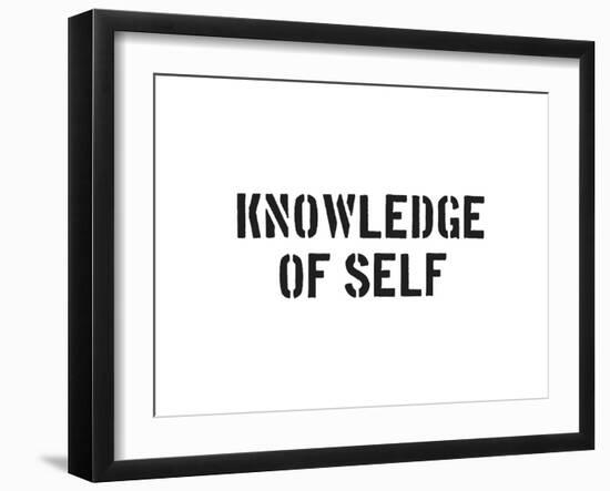 Knowledge Of Self-SM Design-Framed Art Print