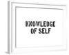 Knowledge Of Self-SM Design-Framed Art Print