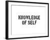 Knowledge Of Self-SM Design-Framed Art Print