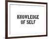 Knowledge Of Self-SM Design-Framed Art Print