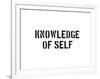 Knowledge Of Self-SM Design-Framed Art Print