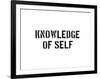 Knowledge Of Self-SM Design-Framed Art Print