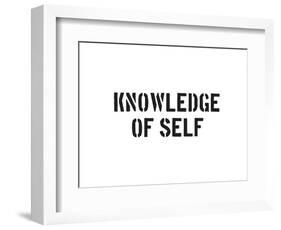 Knowledge Of Self-SM Design-Framed Art Print