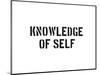 Knowledge Of Self-SM Design-Mounted Art Print