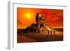 Knowledge of the Ancients Gave Rise to the Building of the Pyramids-null-Framed Premium Giclee Print