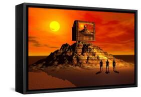 Knowledge of the Ancients Gave Rise to the Building of the Pyramids-null-Framed Stretched Canvas