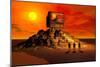 Knowledge of the Ancients Gave Rise to the Building of the Pyramids-null-Mounted Art Print