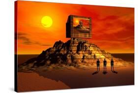 Knowledge of the Ancients Gave Rise to the Building of the Pyramids-null-Stretched Canvas