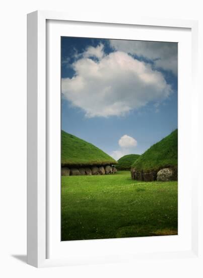 Knowth, Megalithic Ground Near Donore in the Boyne Valley, County Meath, Ireland-Bluehouseproject-Framed Photographic Print