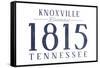 Knoxville, Tennessee - Established Date (Blue)-Lantern Press-Framed Stretched Canvas