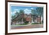 Knoxville, Tennessee - Exterior View of Knoxville High School-Lantern Press-Framed Premium Giclee Print