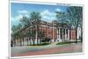 Knoxville, Tennessee - Exterior View of Knoxville High School-Lantern Press-Mounted Premium Giclee Print