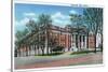 Knoxville, Tennessee - Exterior View of Knoxville High School-Lantern Press-Stretched Canvas