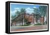 Knoxville, Tennessee - Exterior View of Knoxville High School-Lantern Press-Framed Stretched Canvas
