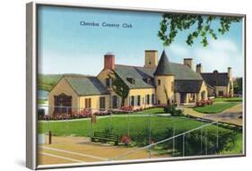 Knoxville, Tennessee - Exterior View of the Cherokee Country Club-Lantern Press-Framed Art Print