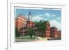 Knoxville, Tennessee - Exterior View of the Knox County Court House-Lantern Press-Framed Premium Giclee Print