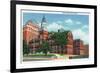 Knoxville, Tennessee - Exterior View of the Knox County Court House-Lantern Press-Framed Premium Giclee Print