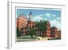 Knoxville, Tennessee - Exterior View of the Knox County Court House-Lantern Press-Framed Art Print