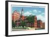 Knoxville, Tennessee - Exterior View of the Knox County Court House-Lantern Press-Framed Art Print