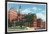 Knoxville, Tennessee - Exterior View of the Knox County Court House-Lantern Press-Framed Art Print