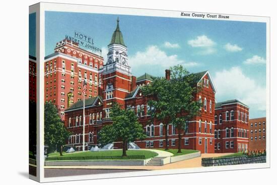 Knoxville, Tennessee - Exterior View of the Knox County Court House-Lantern Press-Stretched Canvas