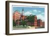 Knoxville, Tennessee - Exterior View of the Knox County Court House-Lantern Press-Framed Art Print