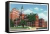 Knoxville, Tennessee - Exterior View of the Knox County Court House-Lantern Press-Framed Stretched Canvas