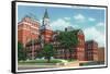 Knoxville, Tennessee - Exterior View of the Knox County Court House-Lantern Press-Framed Stretched Canvas