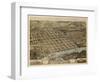 Knoxville, Tennessee - Panoramic Map-Lantern Press-Framed Art Print