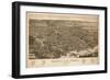 Knoxville, Tennessee - Panoramic Map-Lantern Press-Framed Art Print