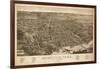 Knoxville, Tennessee - Panoramic Map-Lantern Press-Framed Art Print