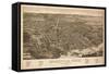 Knoxville, Tennessee - Panoramic Map-Lantern Press-Framed Stretched Canvas