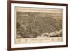 Knoxville, Tennessee - Panoramic Map-Lantern Press-Framed Premium Giclee Print