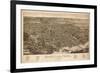 Knoxville, Tennessee - Panoramic Map-Lantern Press-Framed Premium Giclee Print