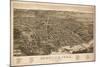 Knoxville, Tennessee - Panoramic Map-Lantern Press-Mounted Art Print
