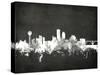 Knoxville Tennessee Skyline-Michael Tompsett-Stretched Canvas